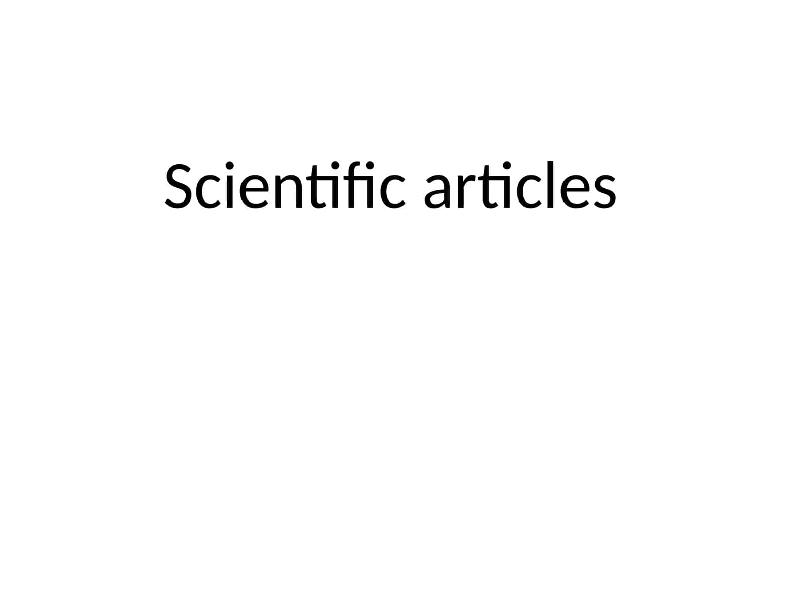 Scientific articles 1
