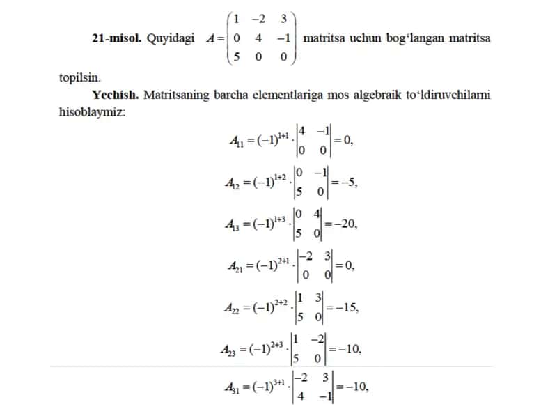 Matritsa A