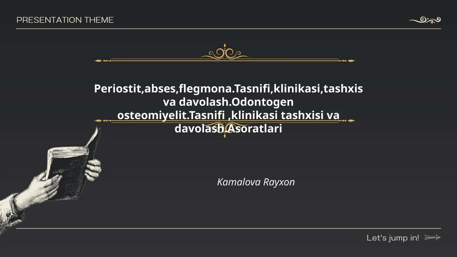 Periostit, abses, flegmona, Odontogen osteomiyelit: Tasnif, klinikasi, tashxis, davolash