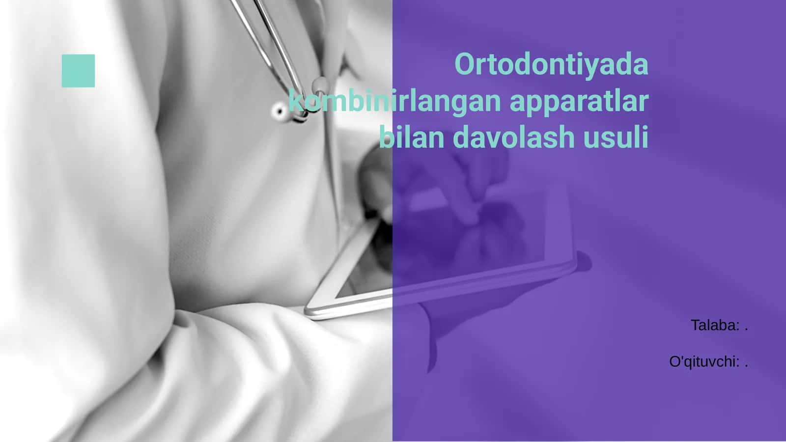Ortodontiyada kombinirlangan apparatlar bilan davolash usuli