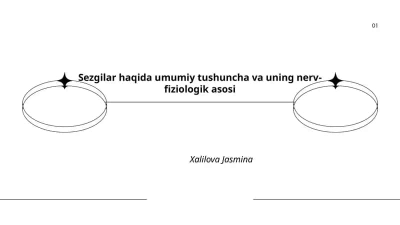 Sezgilar haqida umumiy tushuncha va uning nerv-fiziologik asosi
