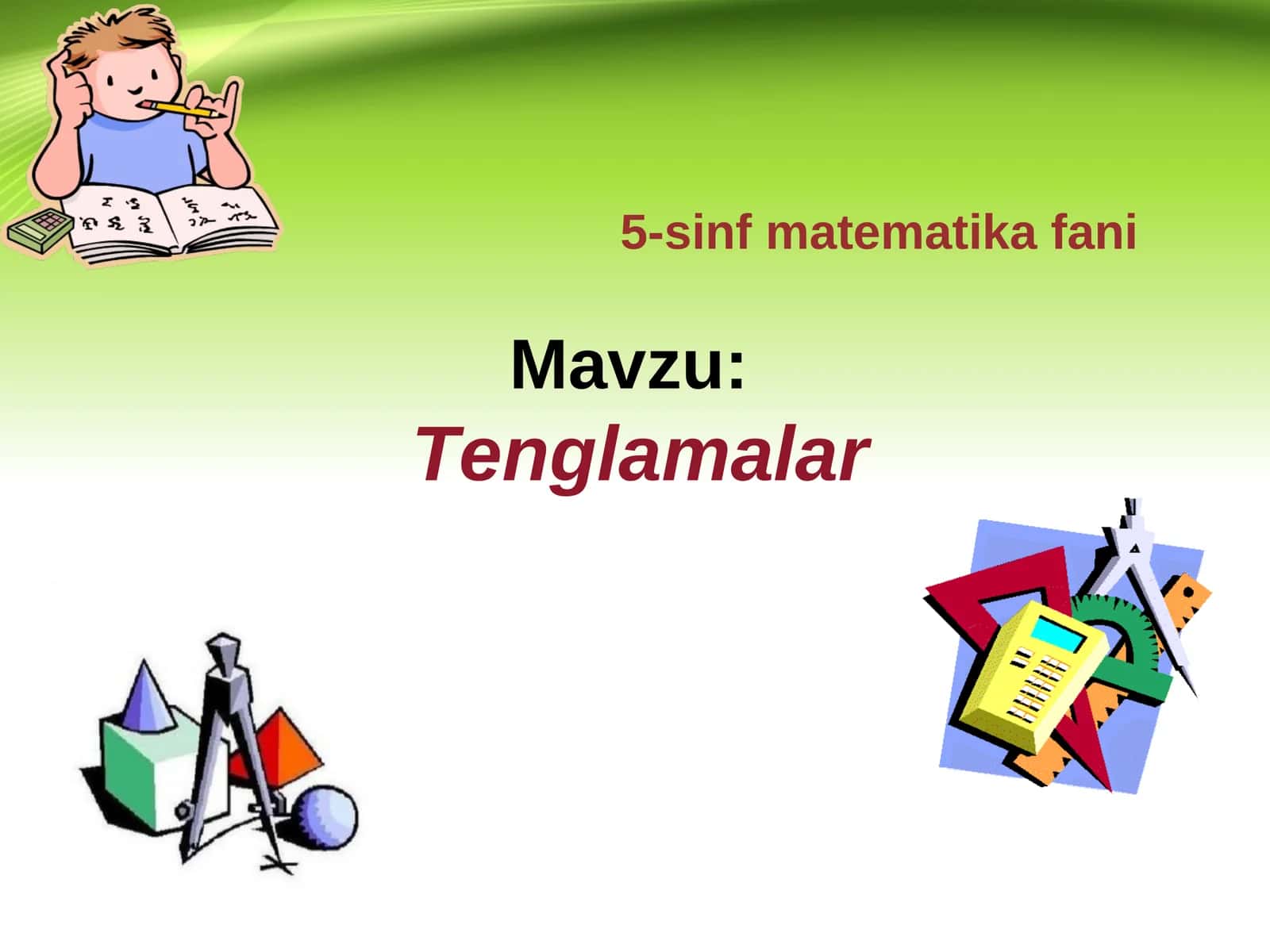 5-sinf matematikafani