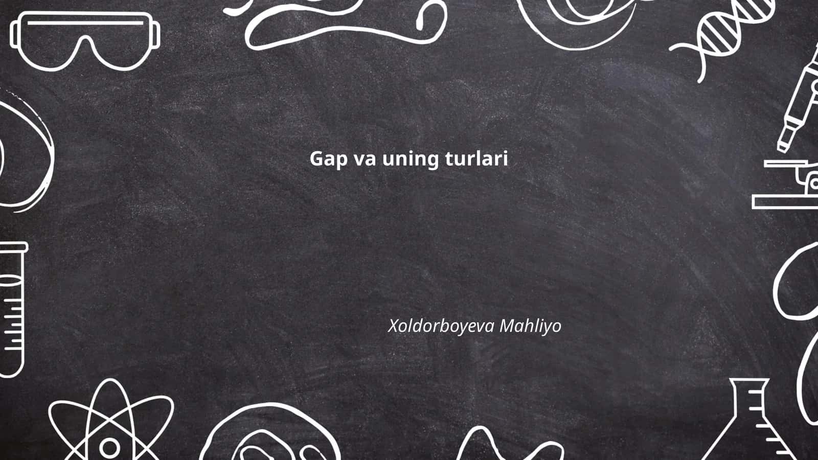 Gap va uning turlari