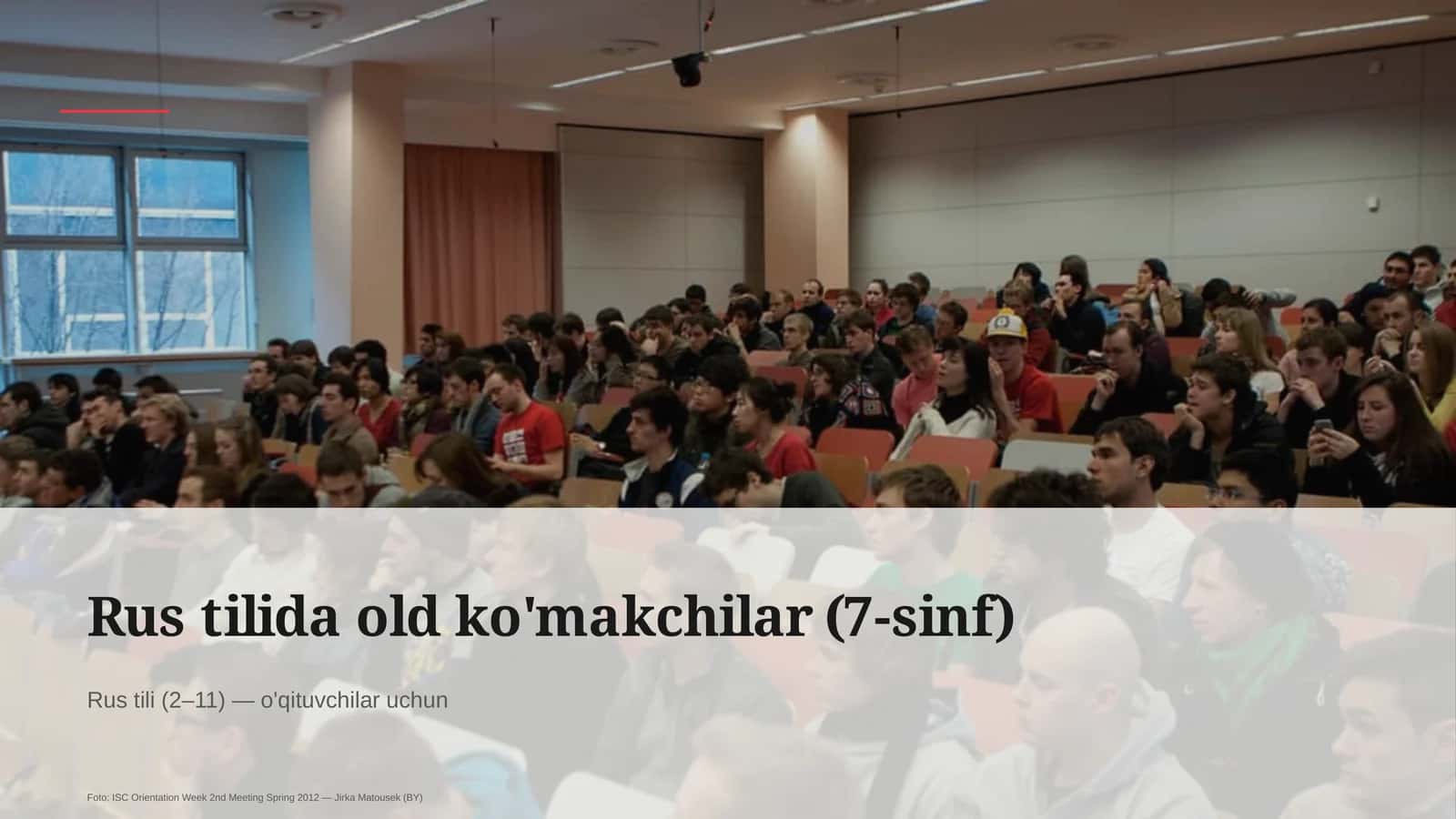 Rus tilida old ko'makchilar (7-sinf)