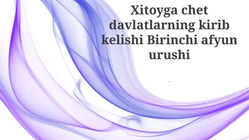 Birinchi Afyun Urushi