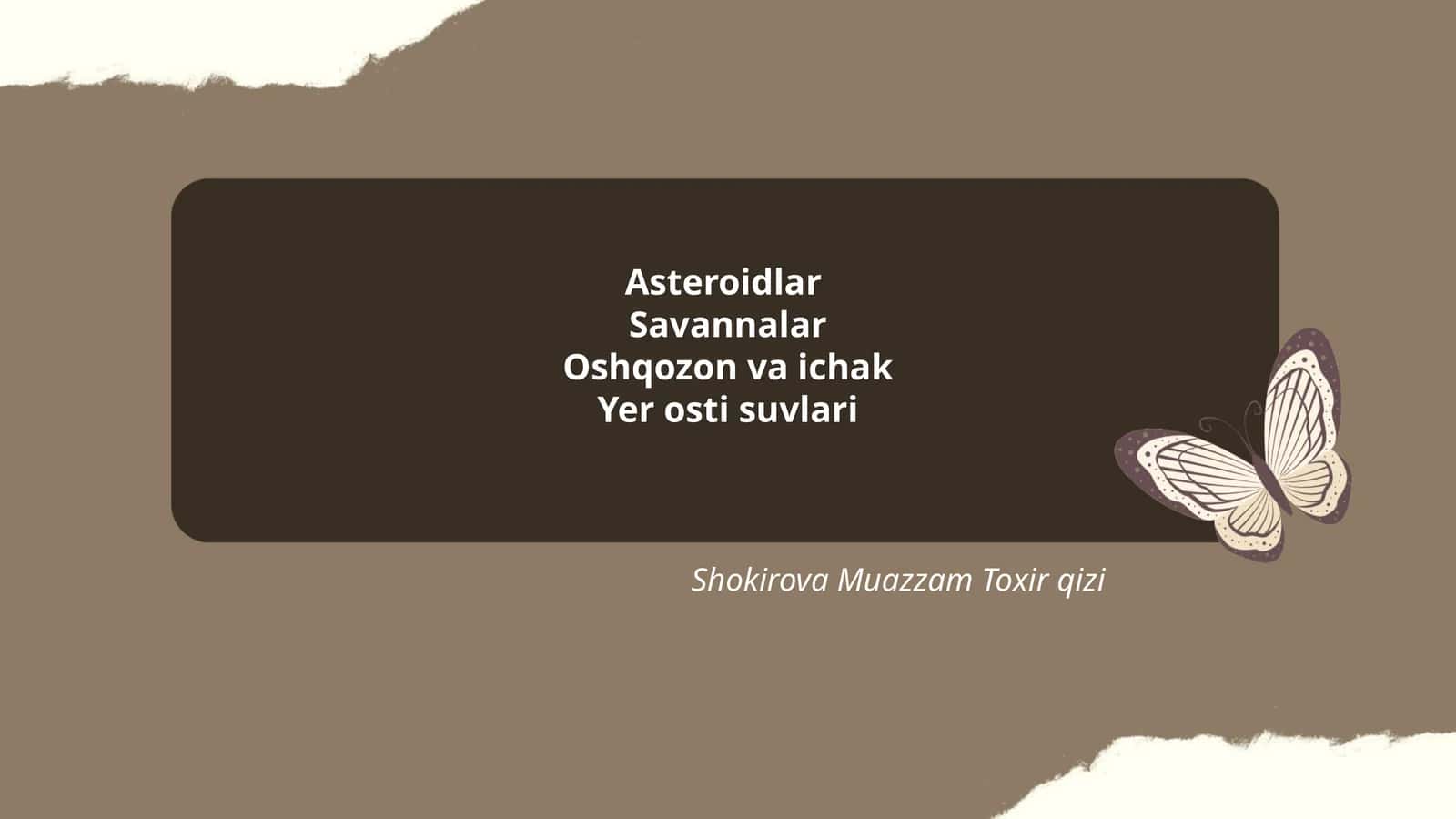 Asteroidlar