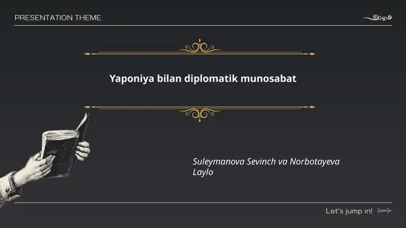 Yaponiya bilan diplomatik munosabat