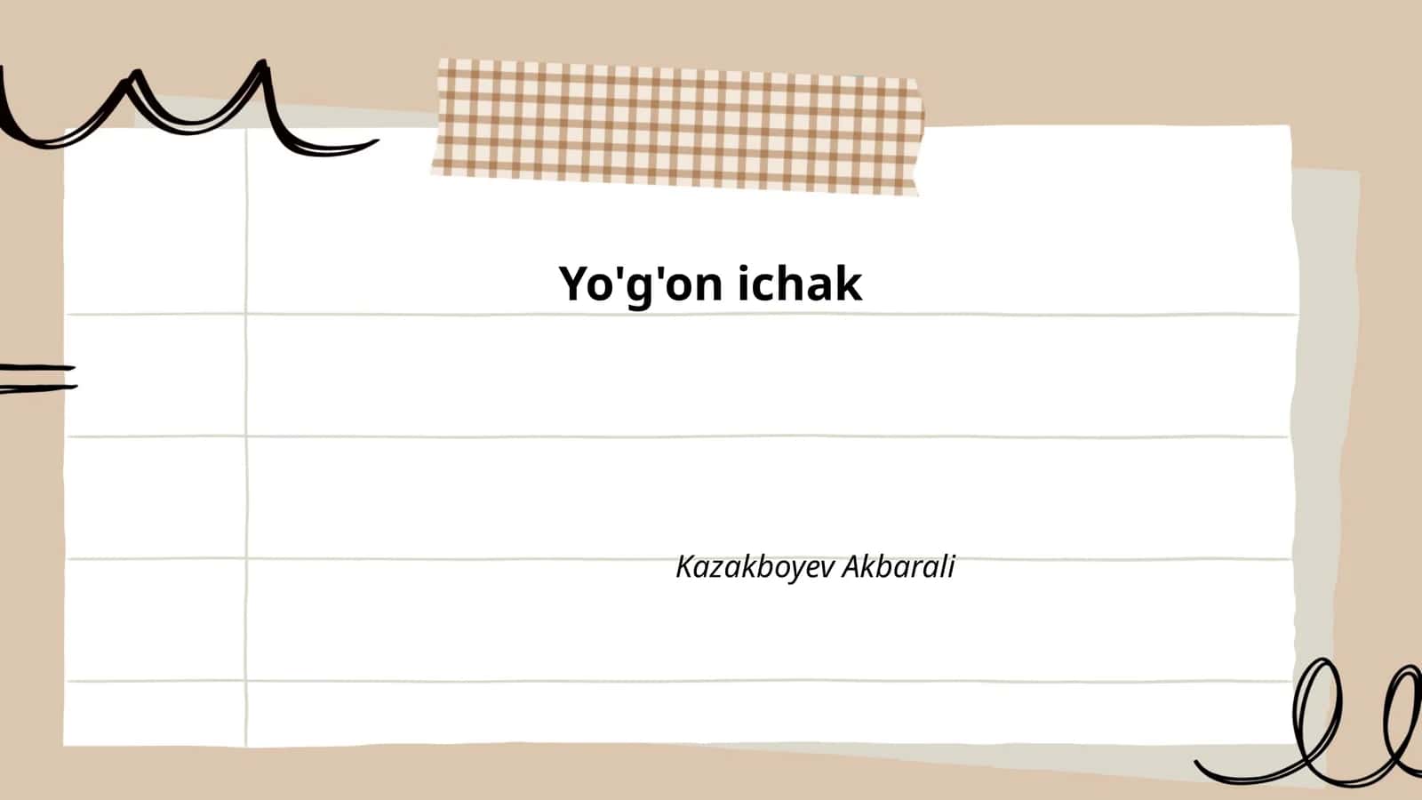 Yo'g'on ichak