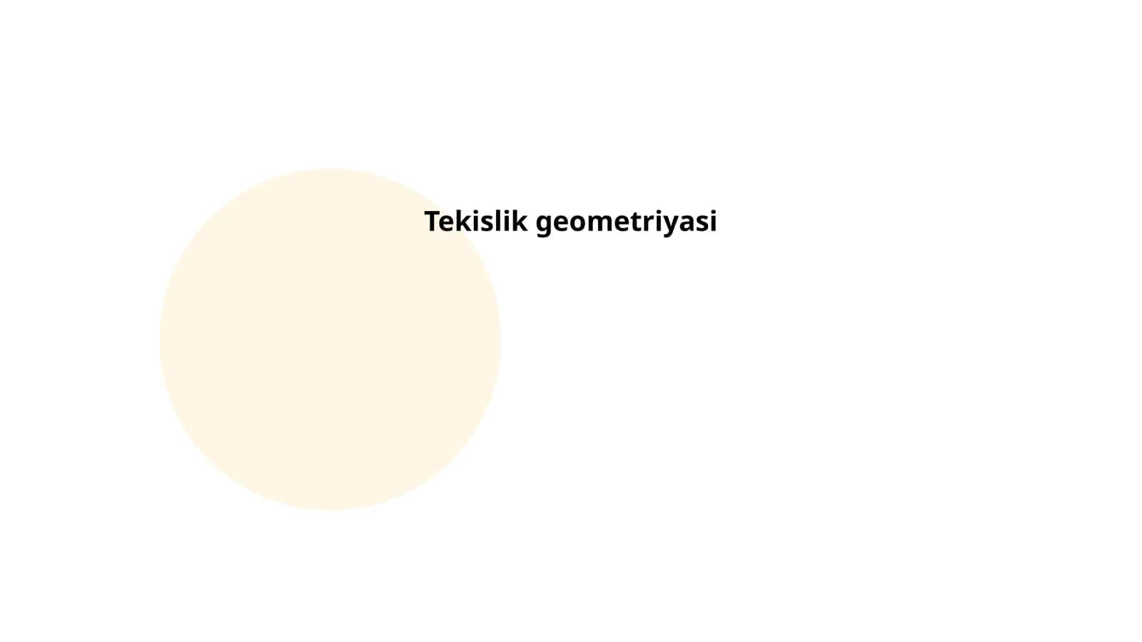 Tekislik geometriyasi