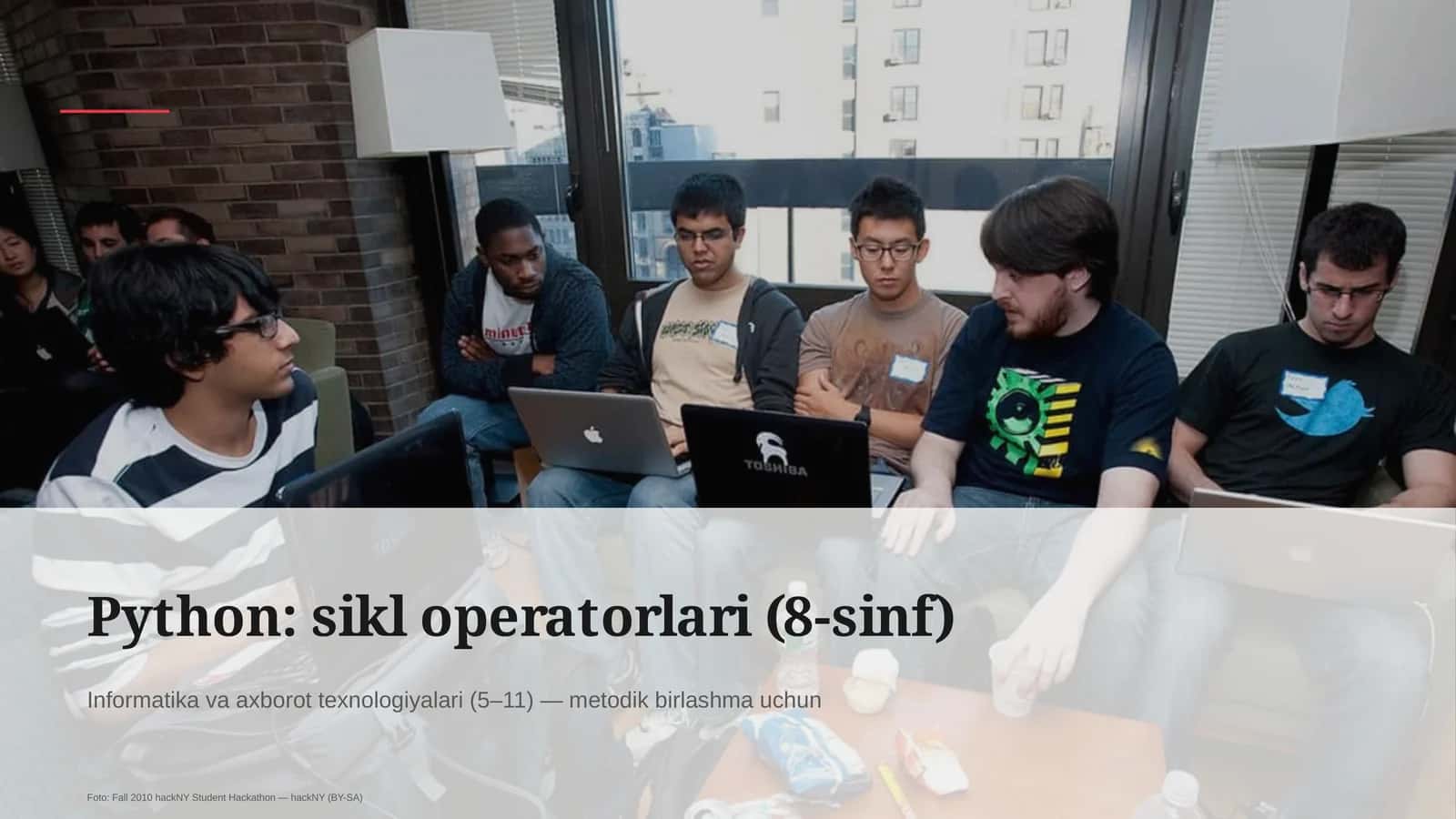 Python: sikl operatorlari (8-sinf)