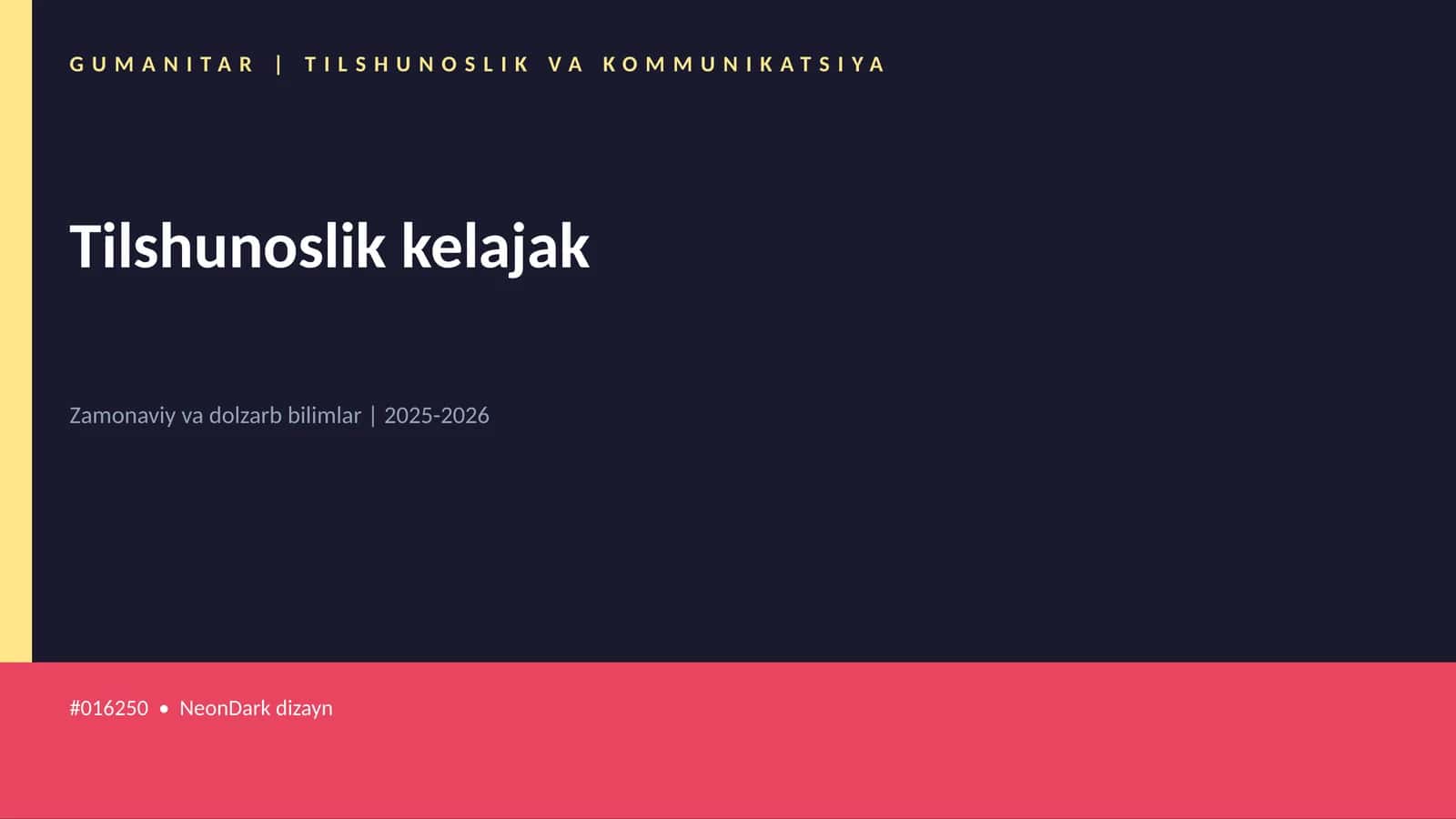 Tilshunoslik kelajak