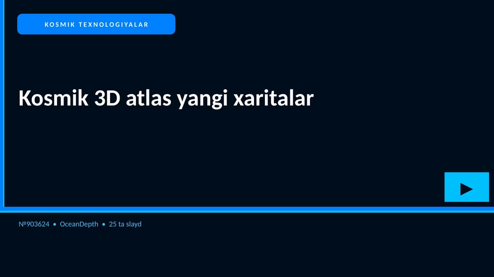 Kosmik 3D atlas yangi xaritalar