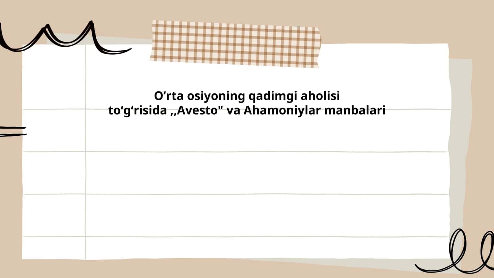 Avesto va Ahamoniylar Manbalari