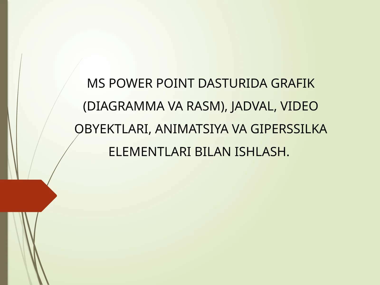 MS Power Point Dasturida Grafik