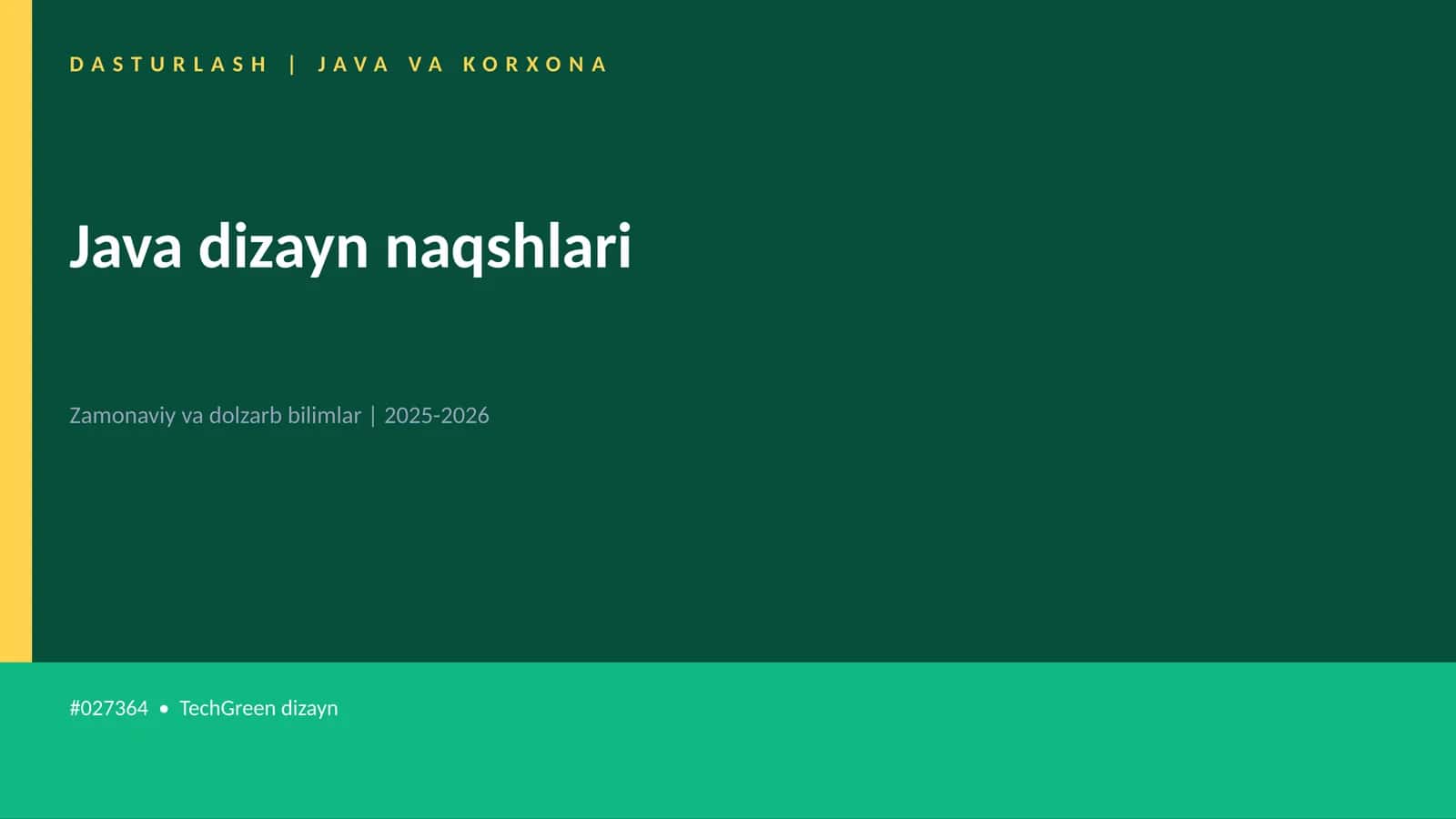 Java dizayn naqshlari