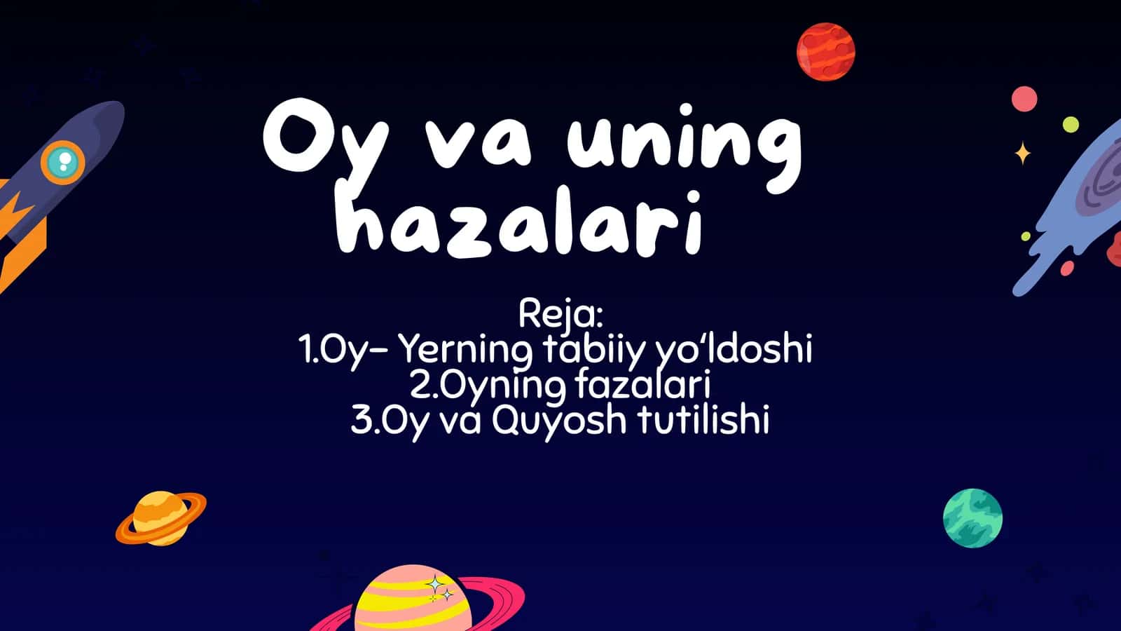 Oy va uning hazalari