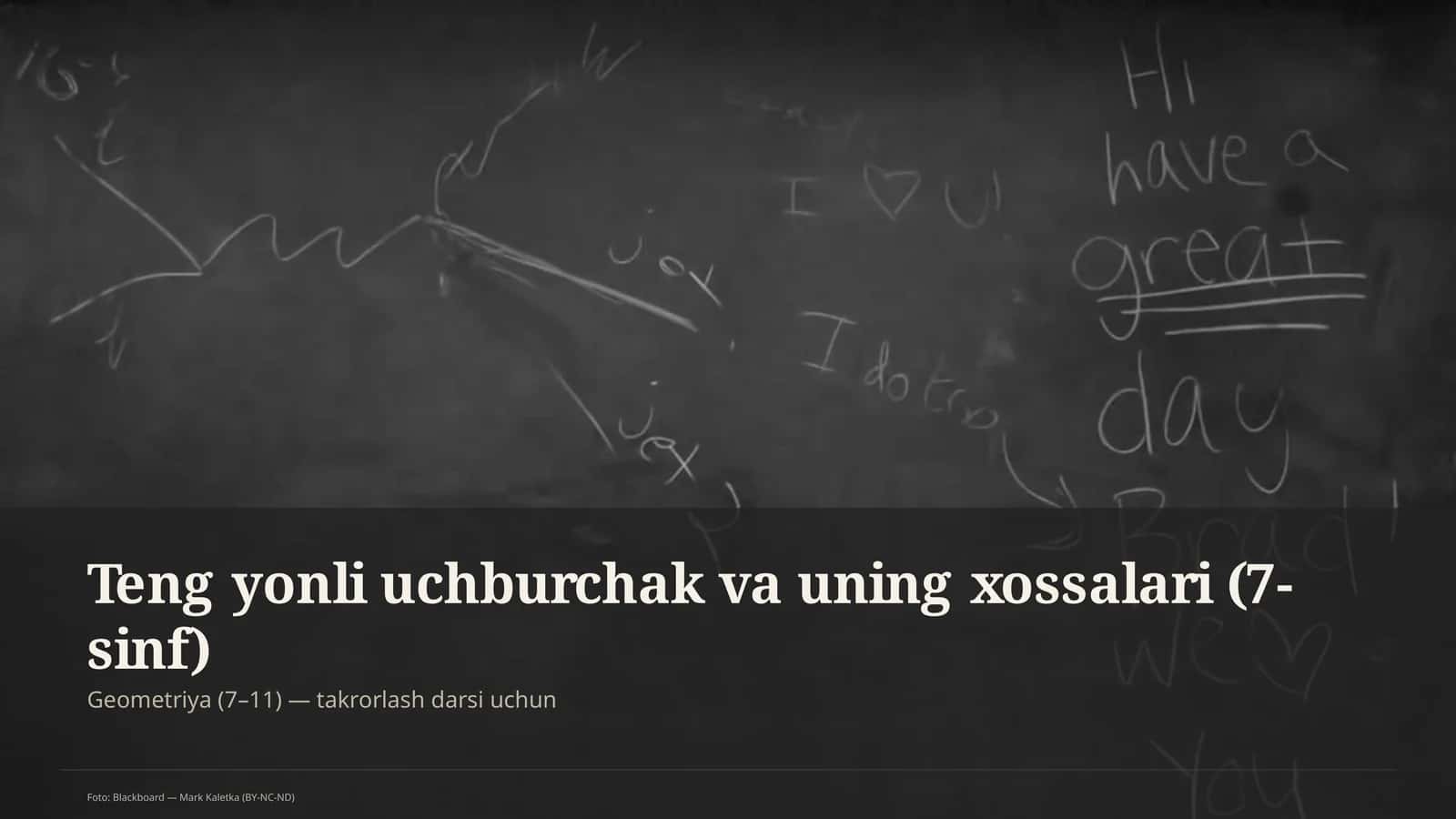 Geometriya (7–11) — takrorlash darsi uchun