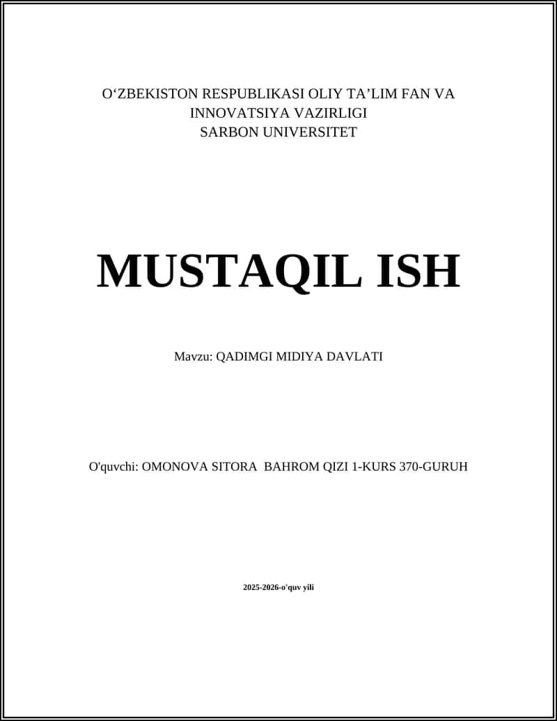 QADIMGI MIDIYA DAVLATI