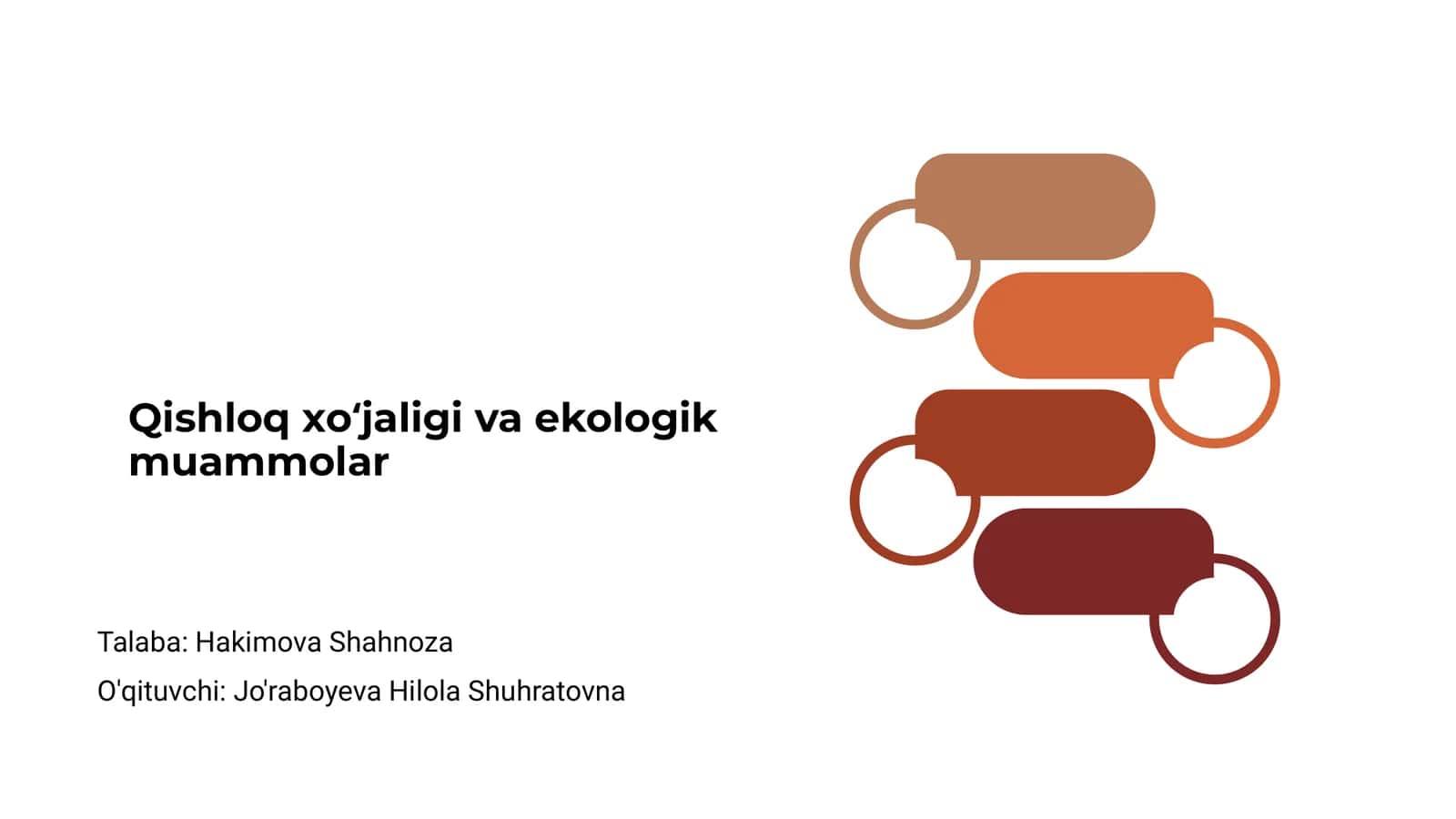 Qishloq xoʻjaligi va ekologik muammolar