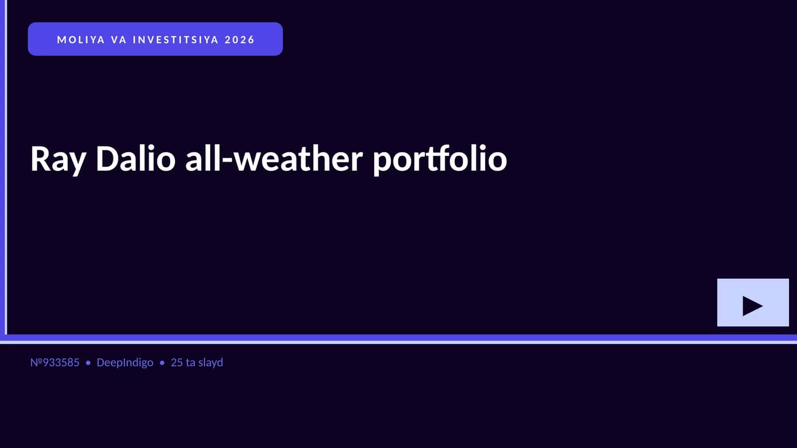Ray Dalio all-weather portfolio
