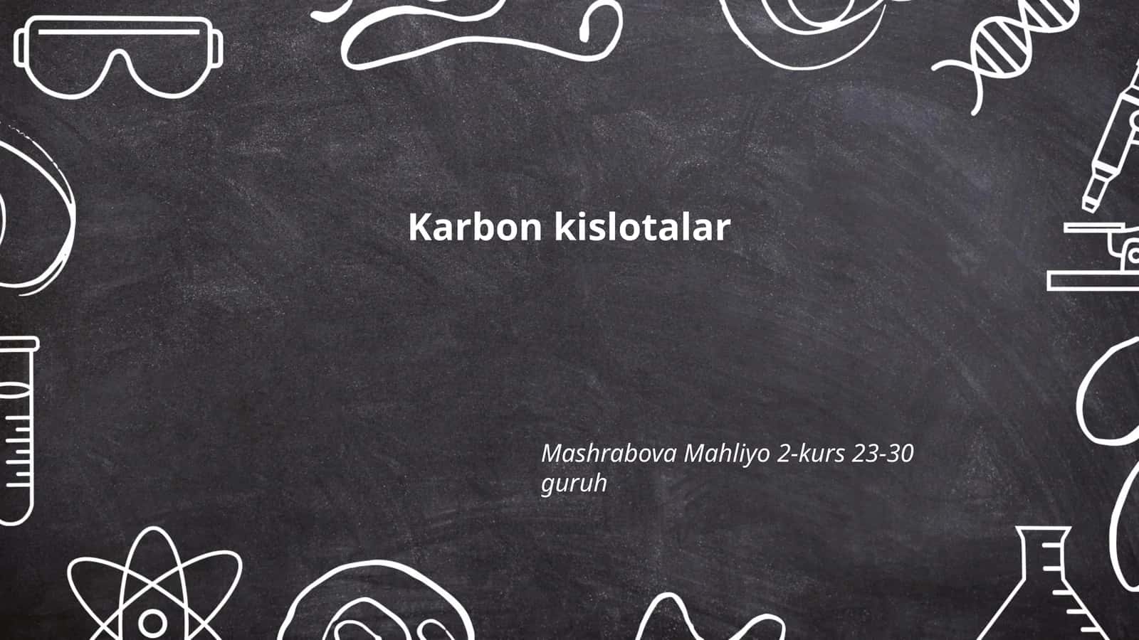 Karbon kislotalar