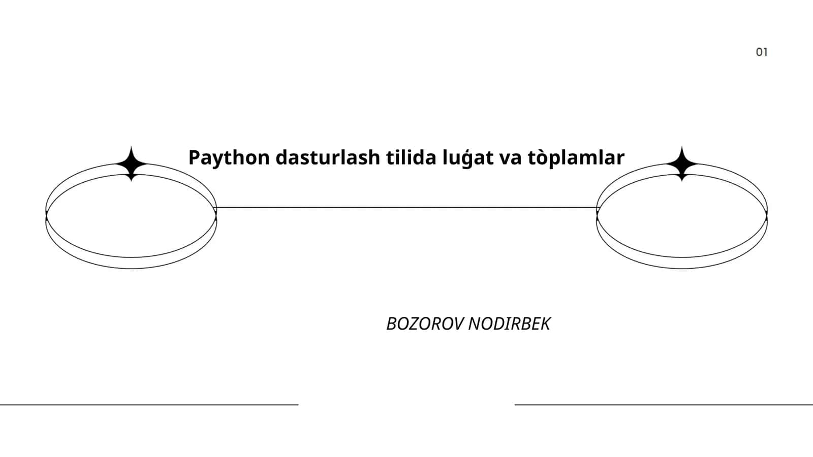 Paython dasturlash tilida luģat va tòplamlar