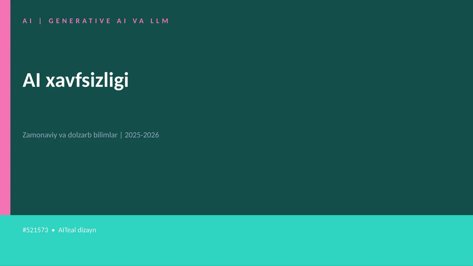 AI xavfsizligi