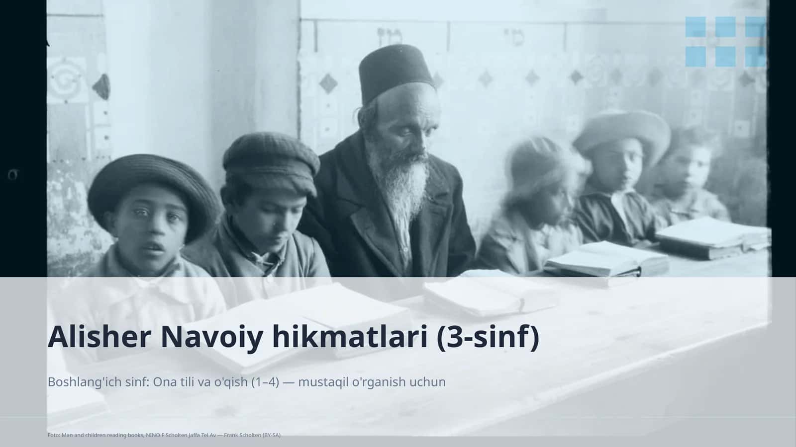 Alisher Navoiy hikmatlari (3-sinf)
