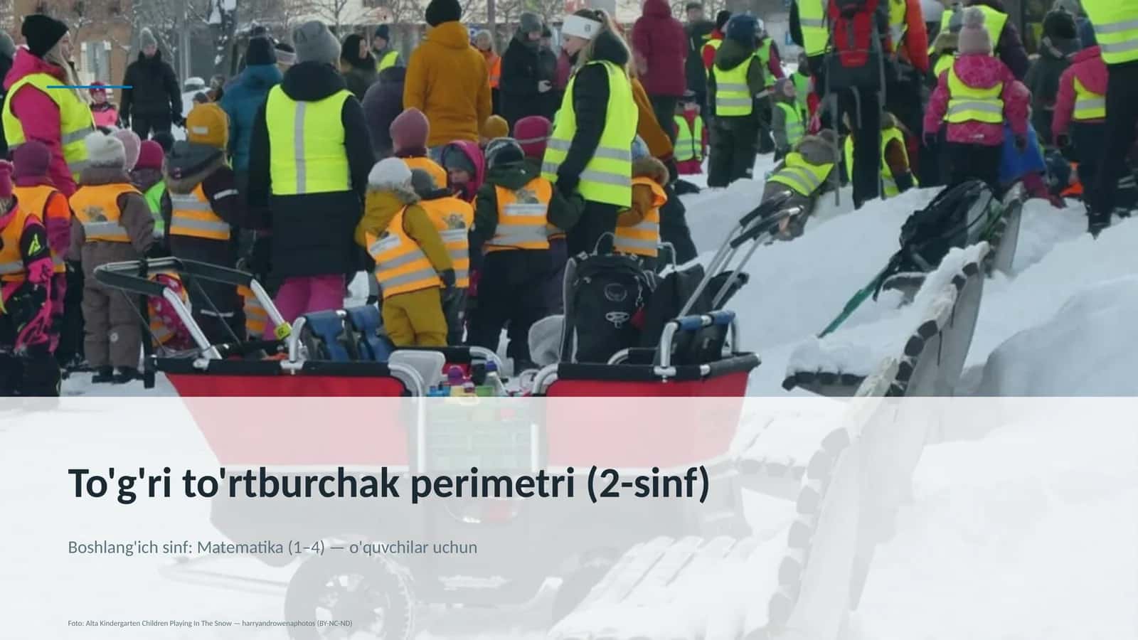 To'g'ri to'rtburchak perimetri (2-sinf)