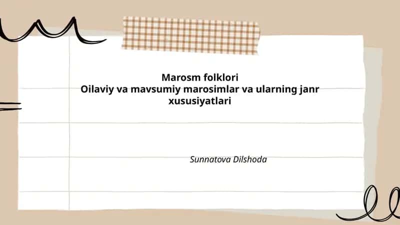 Marosm folklori