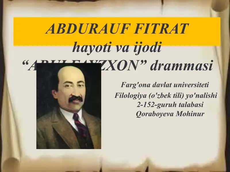 Abdurauf Fitrat