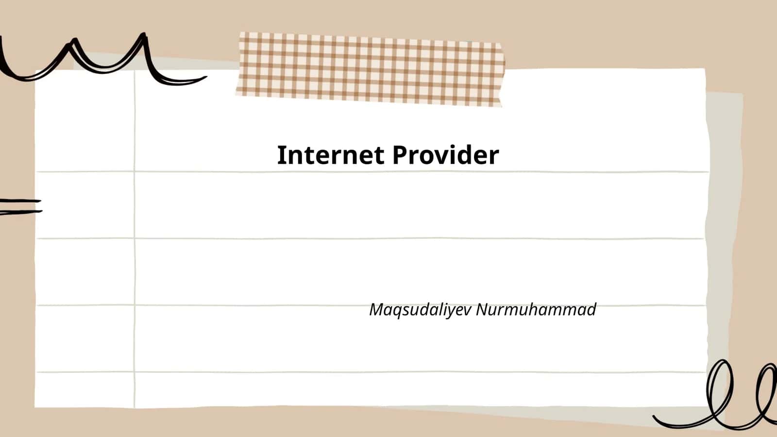 Internet Provider Types