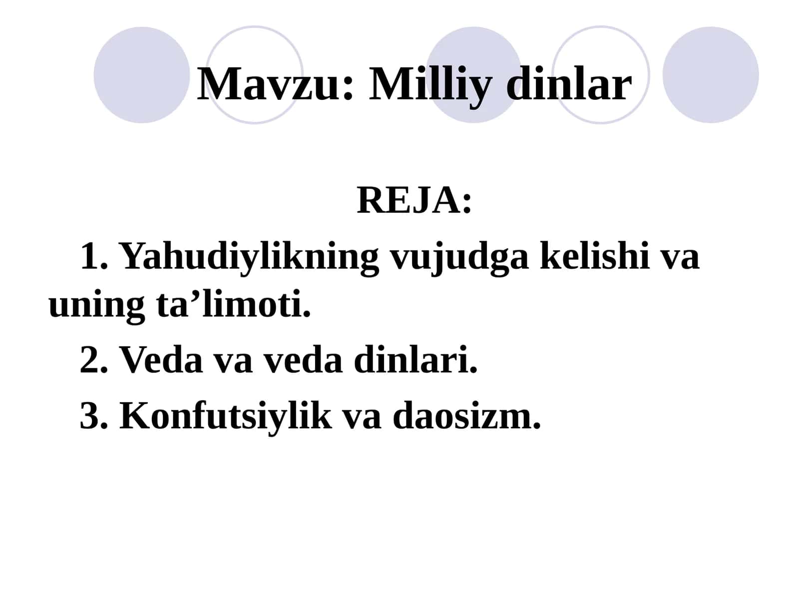 Milliy dinlar