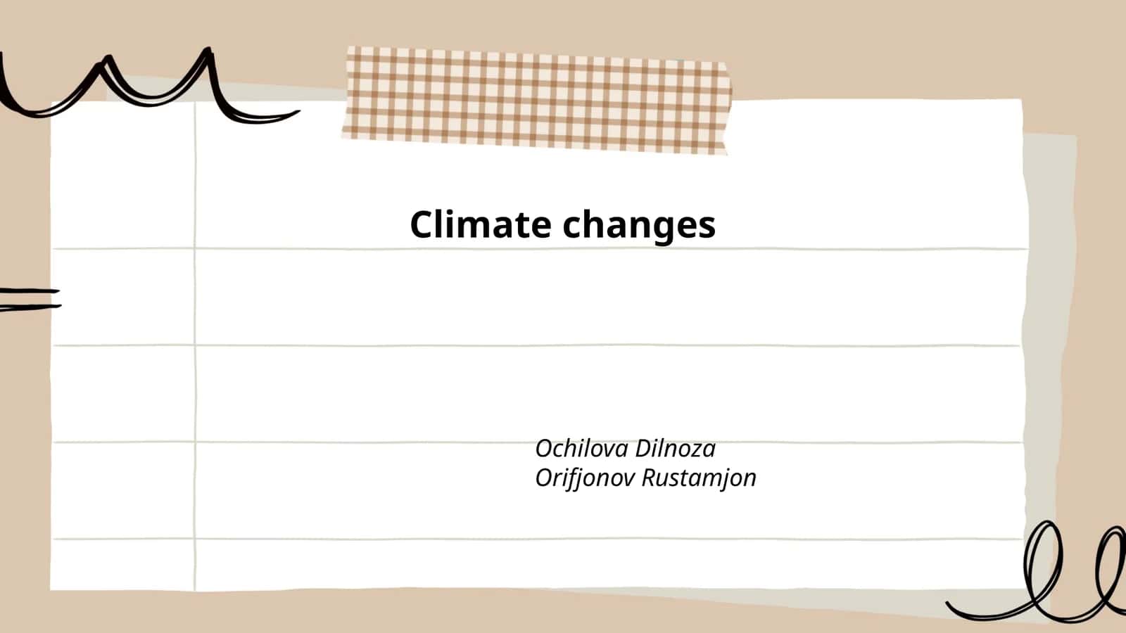 Climate Changes