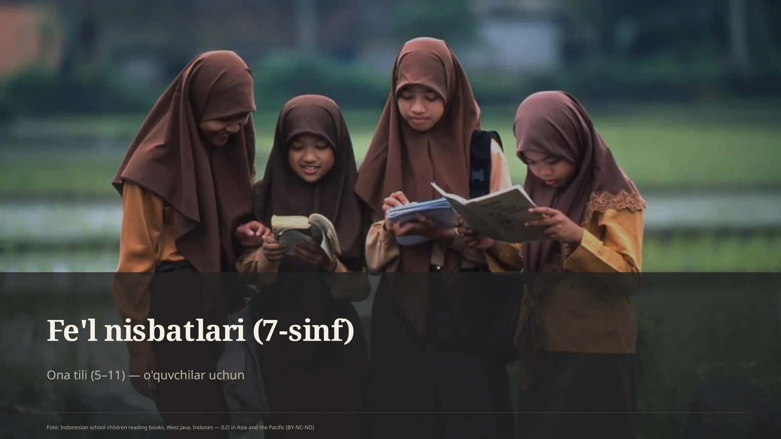 Fe'l nisbatlari (7-sinf)
