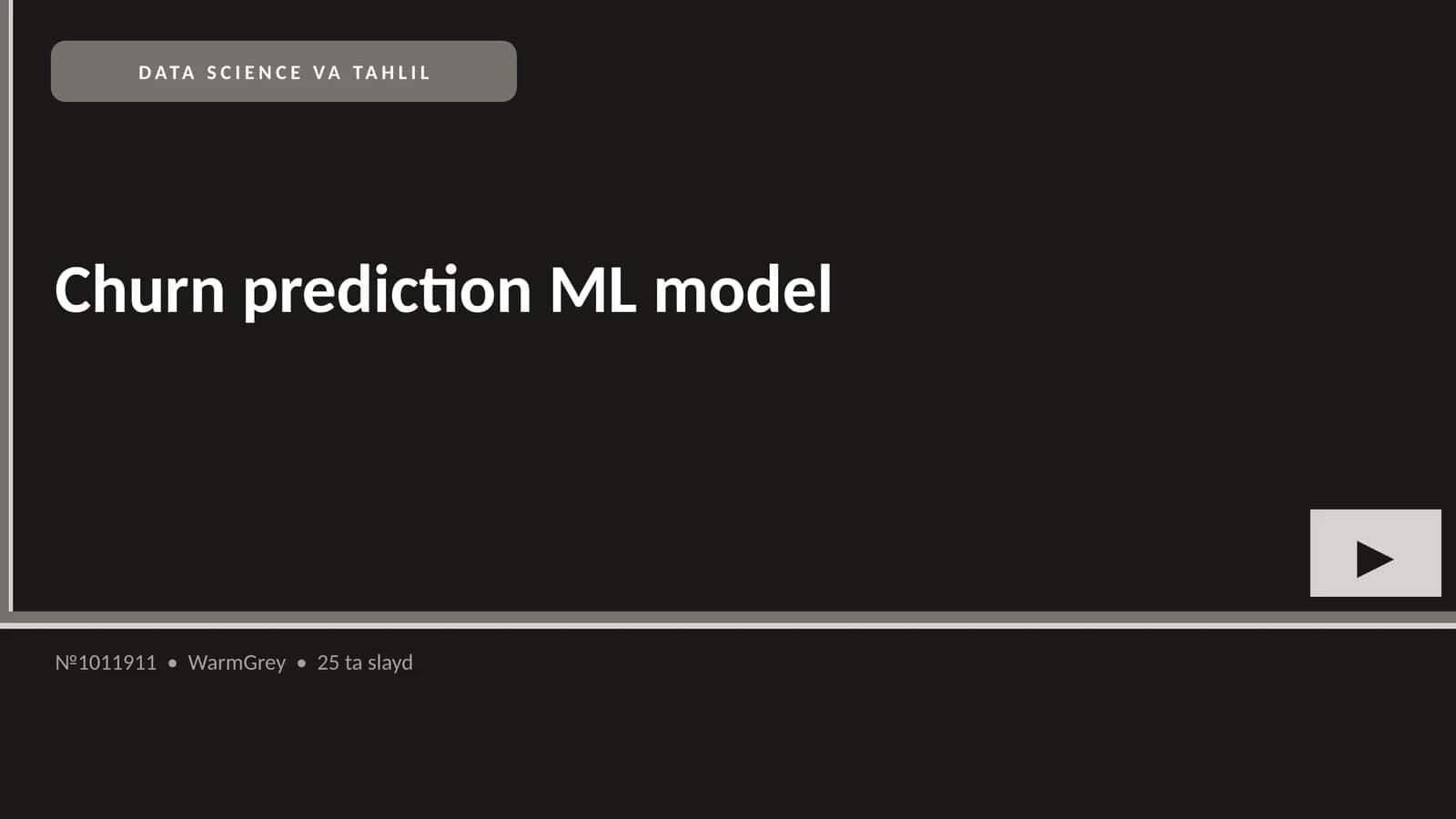 Churn prediction ML model