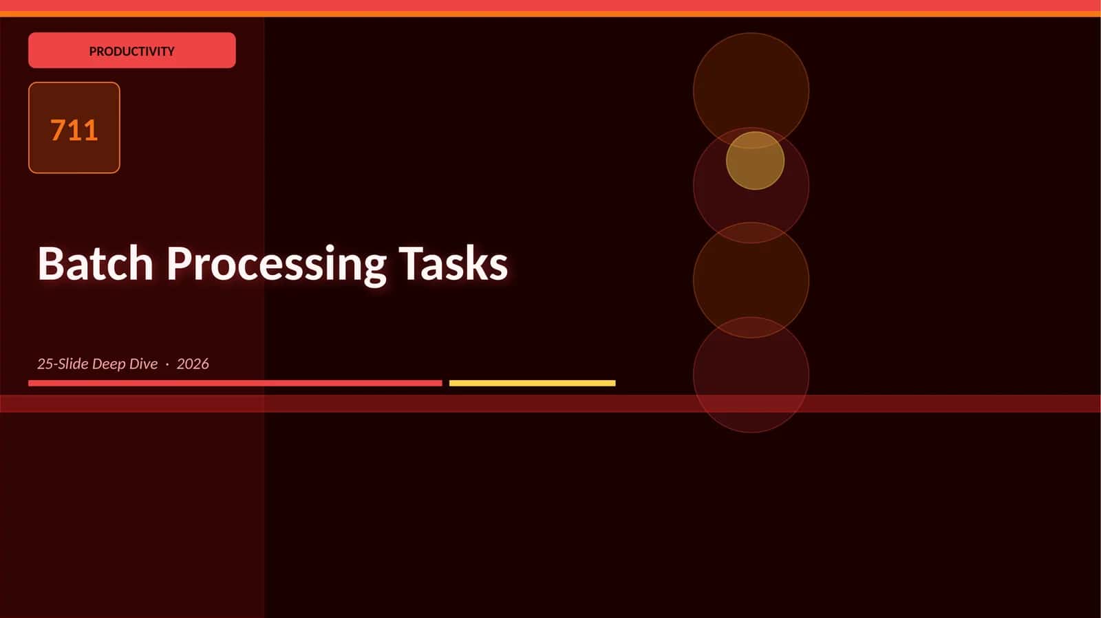 Batch Processing Tasks