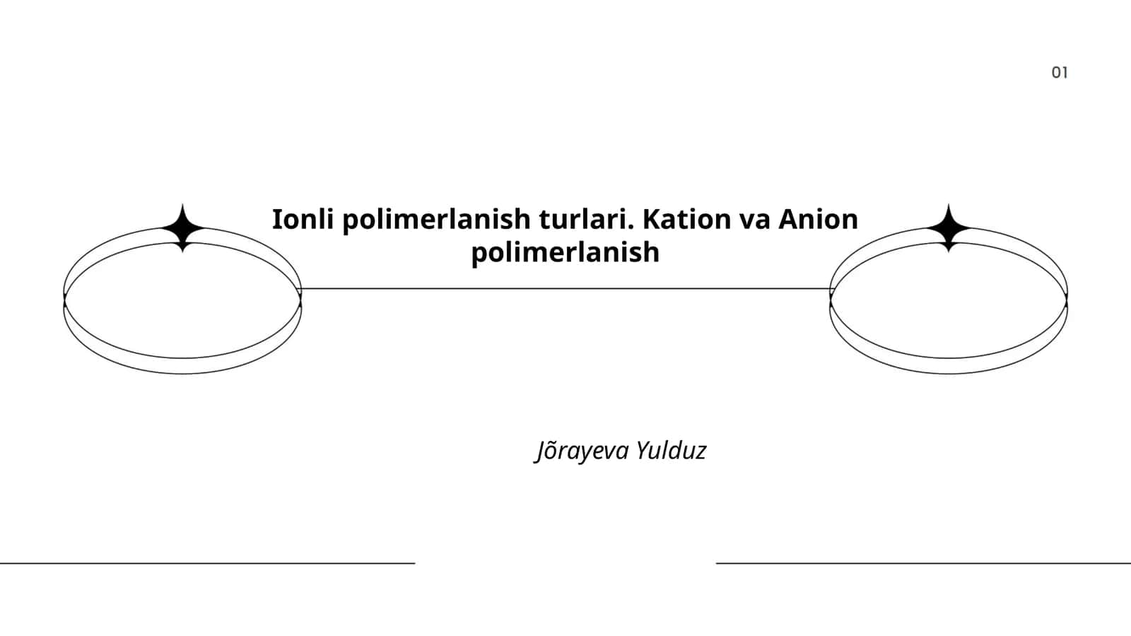 Ionli polimerlanish turlari. Kation va Anion polimerlanish