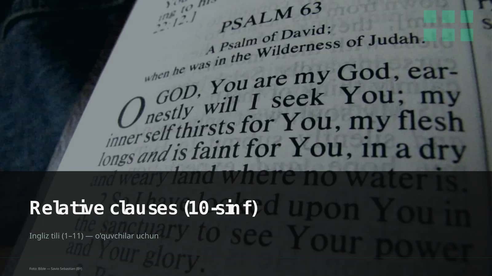 Relative clauses (10-sinf)