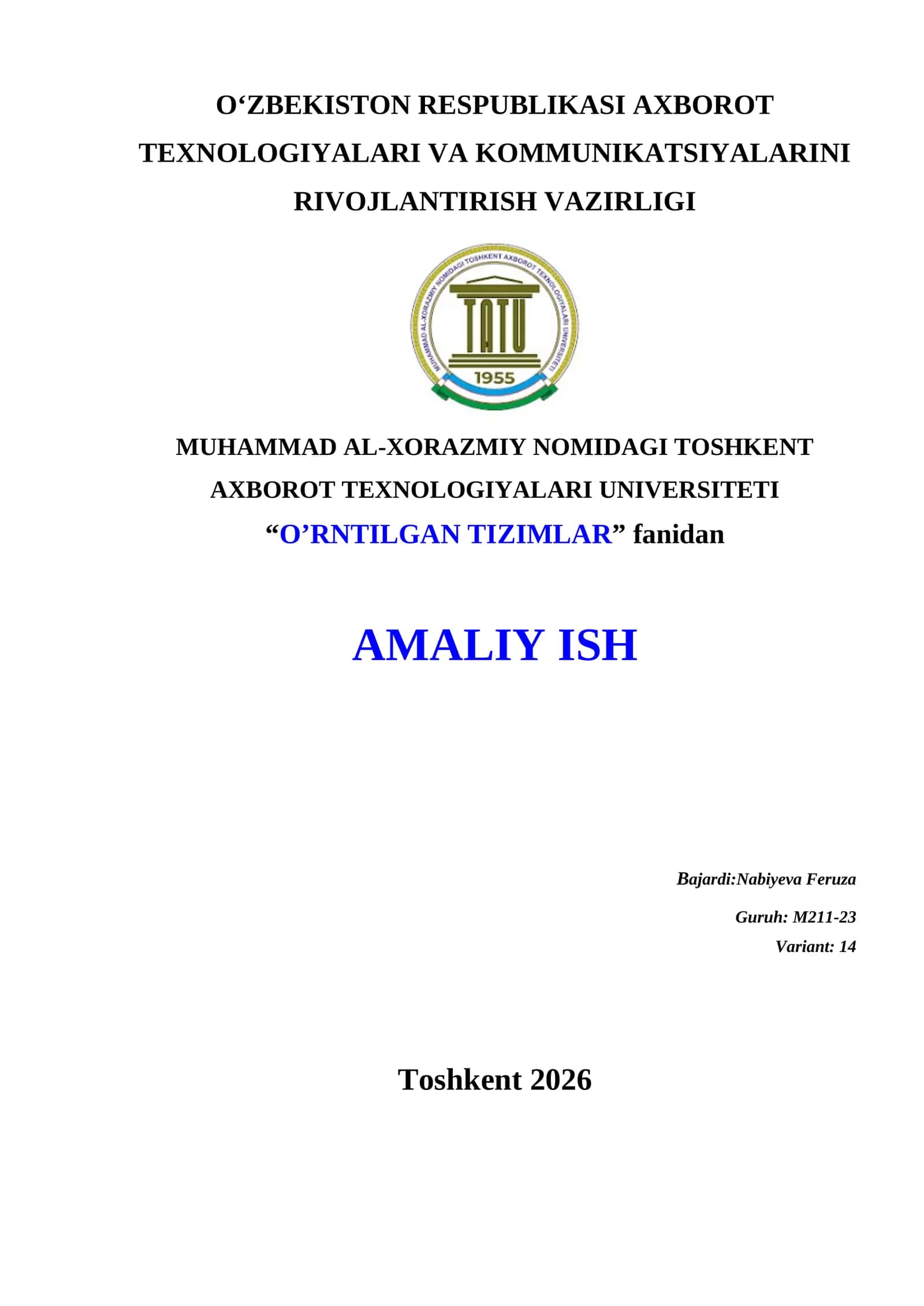 PYTHON MUHITIDA MA’LUMOTLARNI SVM USULIDA SINFLASHTIRISH