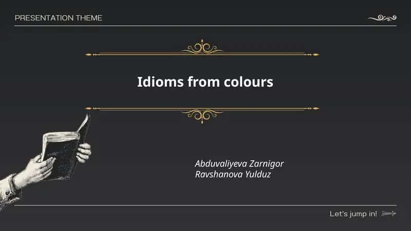 Idioms from colours