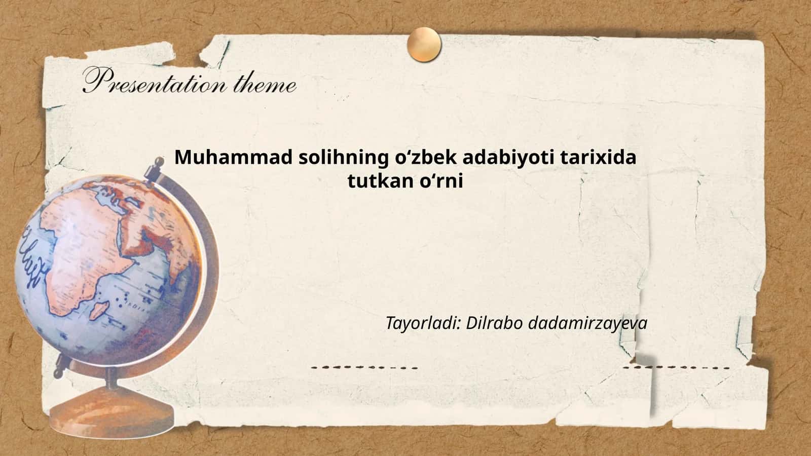 Muhammad solihning oʻzbek adabiyoti tarixida tutkan oʻrni