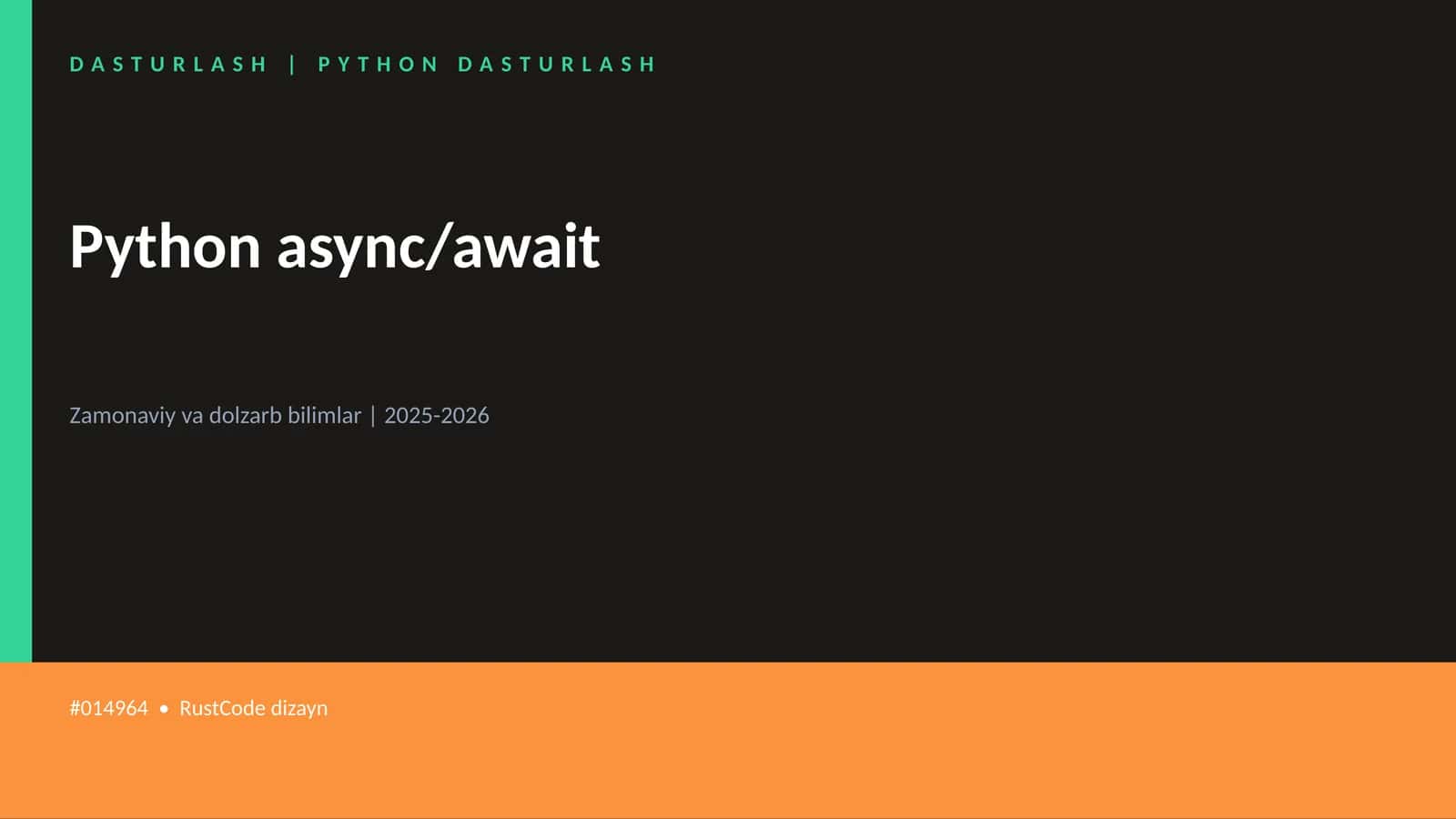 DASTURLASH | PYTHON DASTURLASH