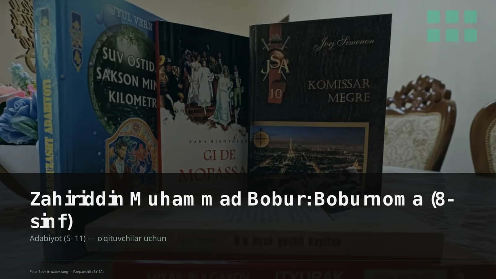 Zahiriddin Muhammad Bobur: Boburnoma (8-sinf)