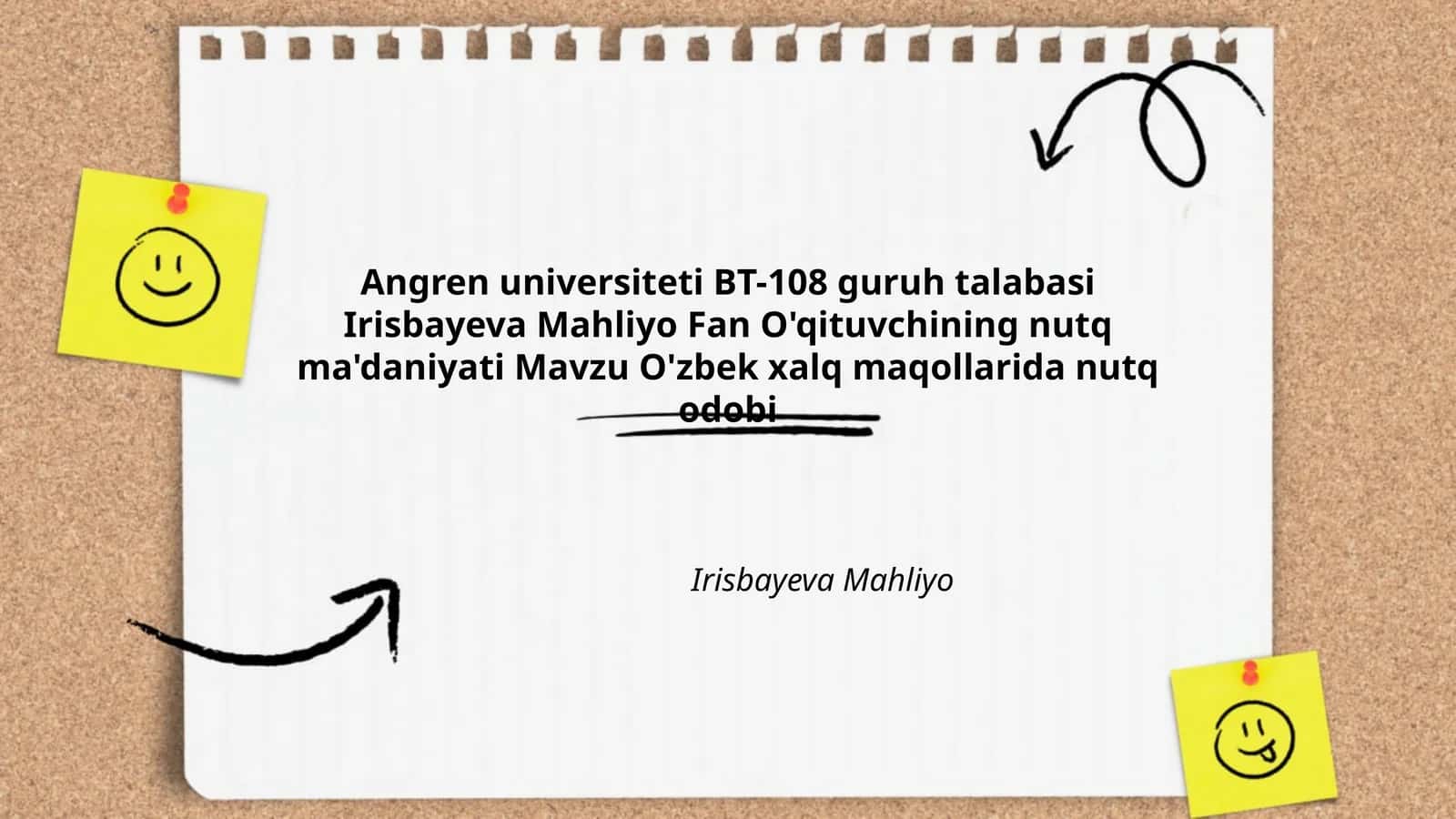 O'zbek xalq maqollarida nutq odobi