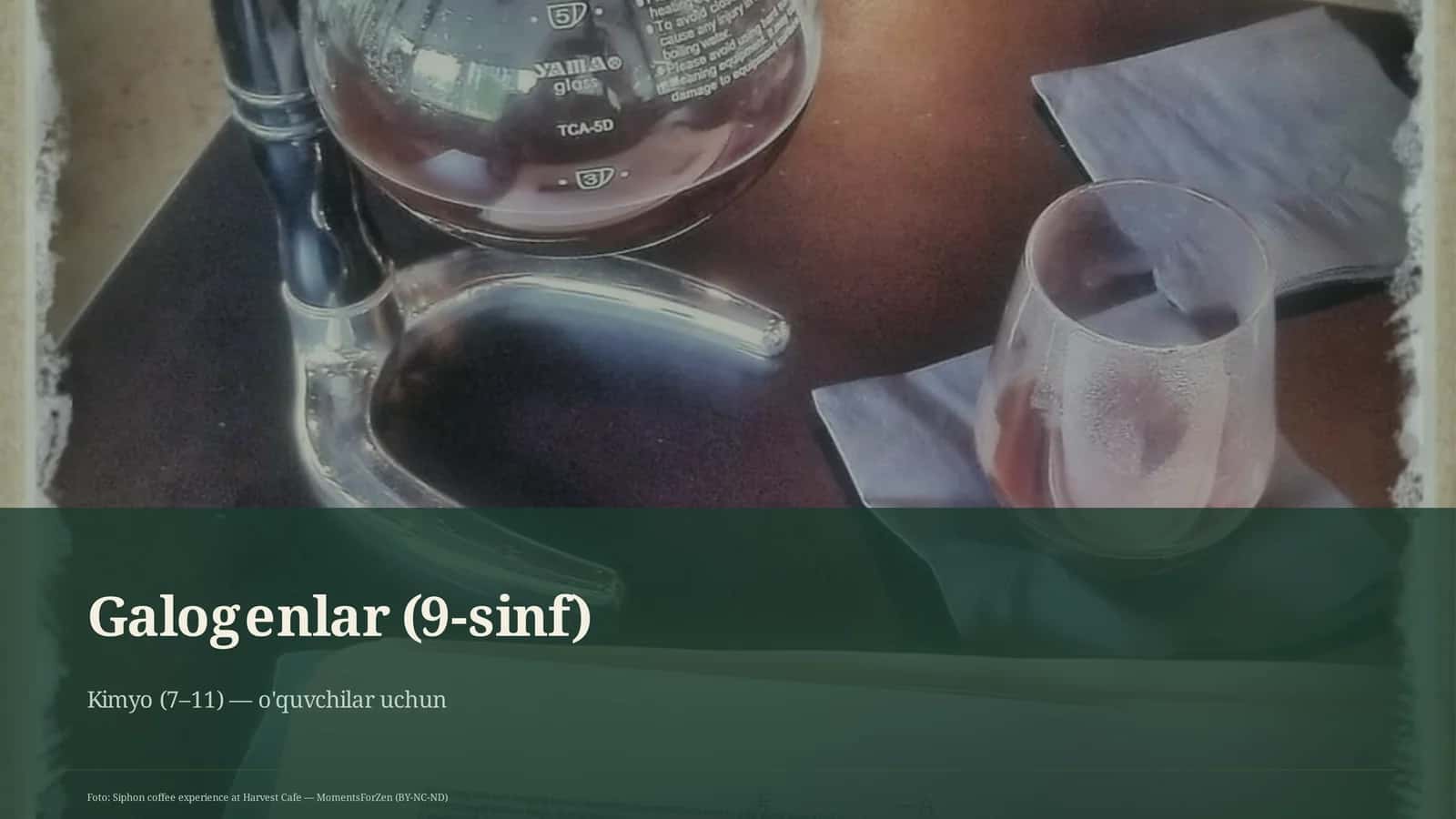 Galogenlar (9-sinf)