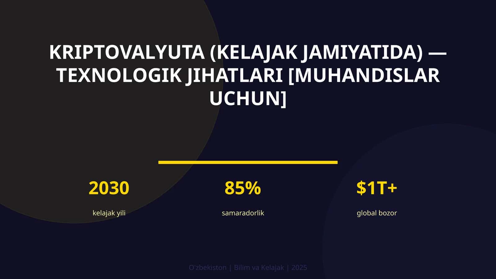 Kriptovalyuta (kelajak jamiyatida) — texnologik jihatlari [muhandislar uchun]