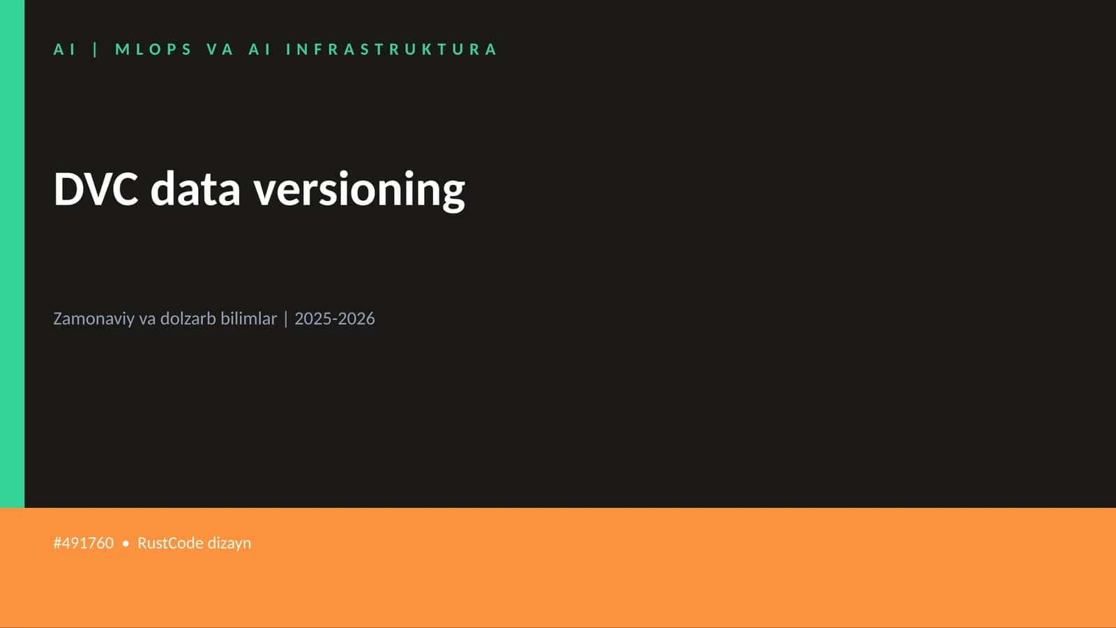 DVC data versioning