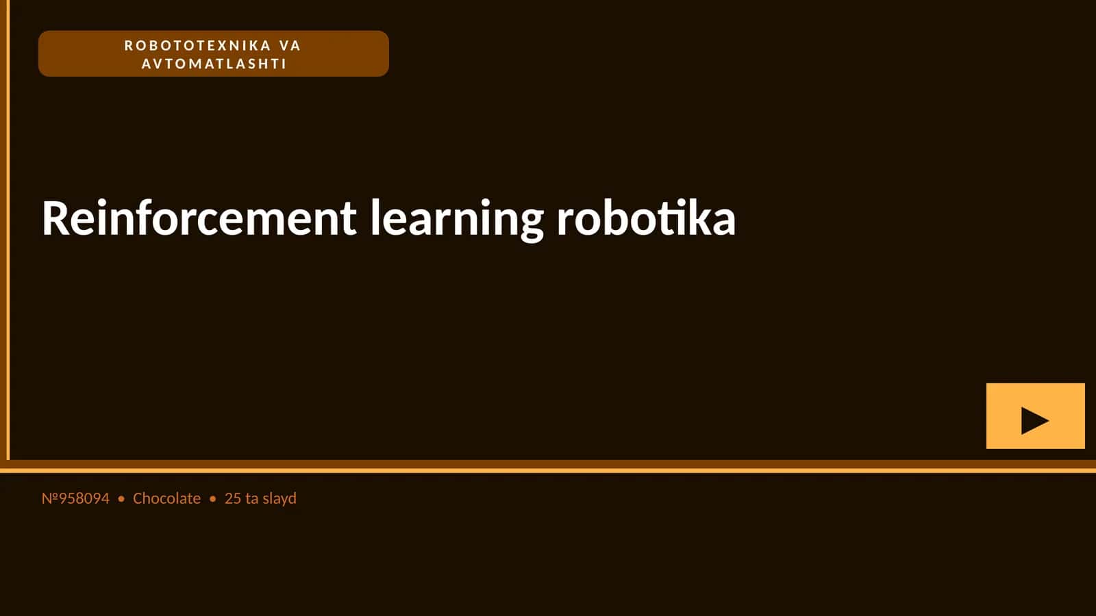 Reinforcement learning robotika
