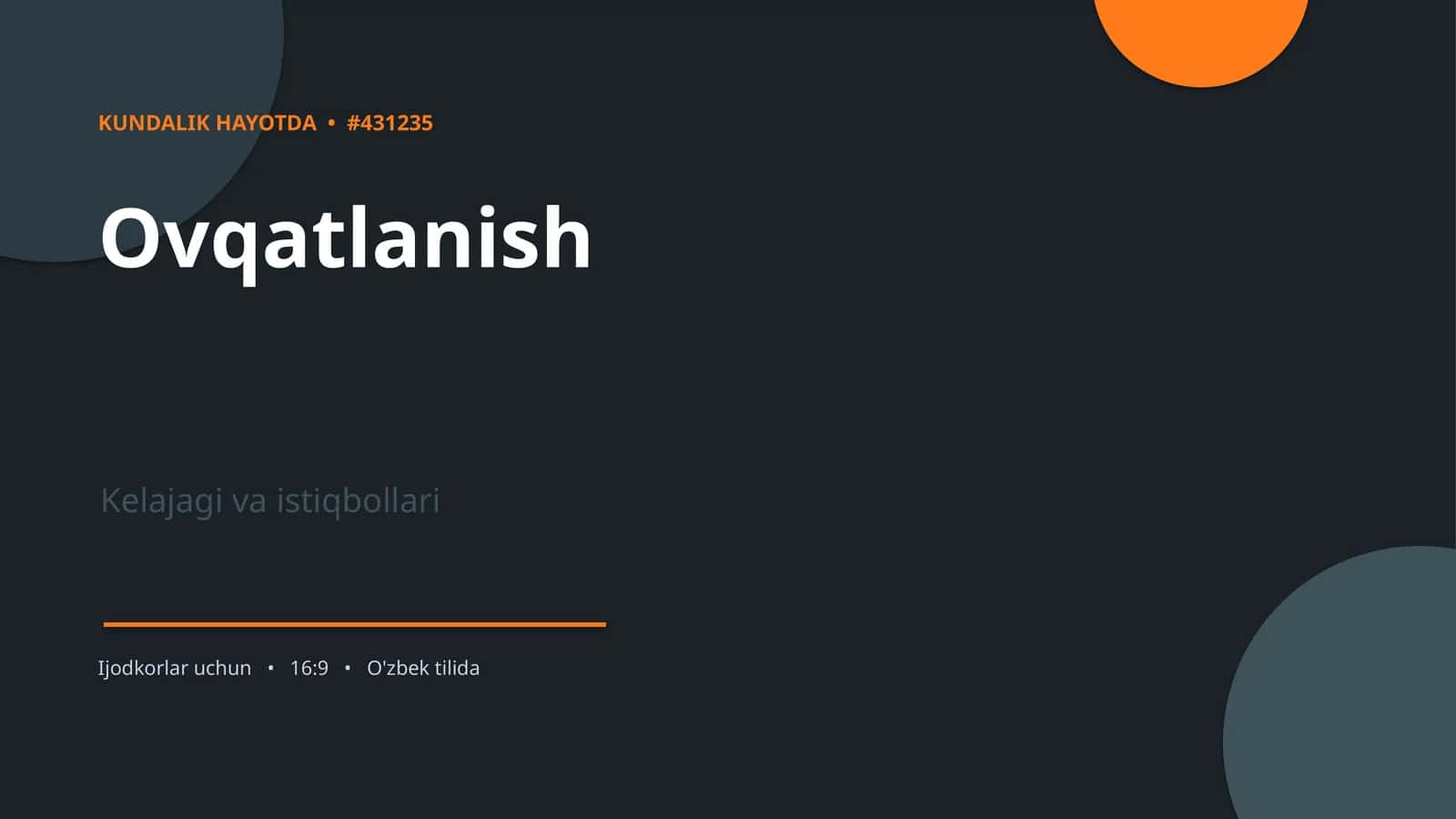 Ovqatlanish